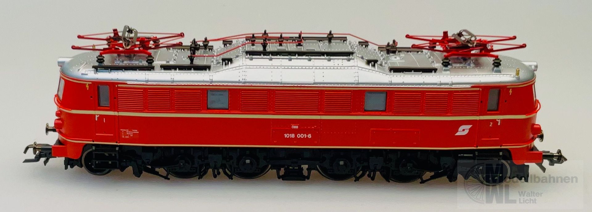 Roco 63660 - Roco - E-Lok BR 1018 001-6 ÖBB blutorange neues Logo H0/GL